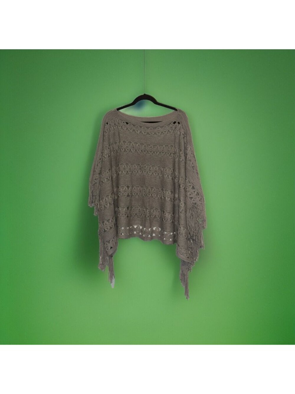 Japanese Vintage Knitting Poncho Cable Knitwear